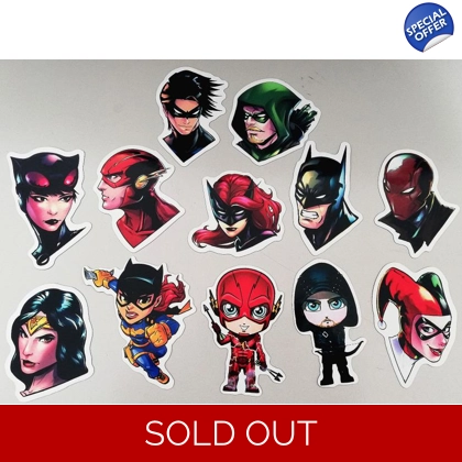 DC Comics Magnet Set -Batman -Flash -Arrow -Catwoman -Harley Quinn DC Comics Magnet Set -Batman -Flash -Arrow -Catwoman -Harley Quinn